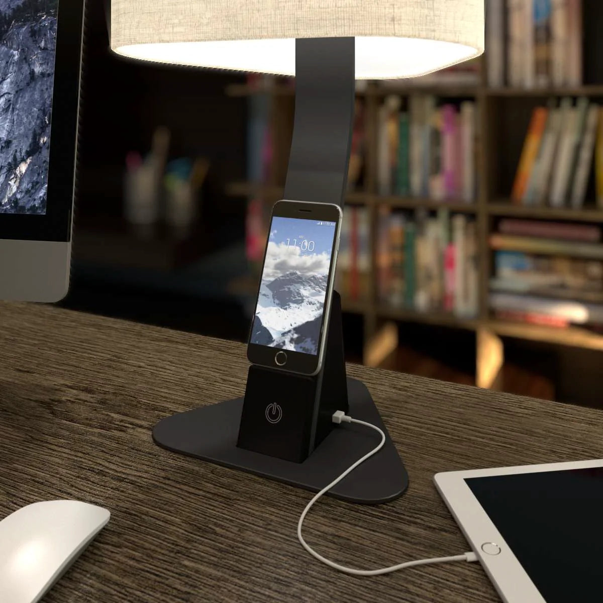 Brooklyn AURA LED Desk Light (Wireless Qi™ Charging)