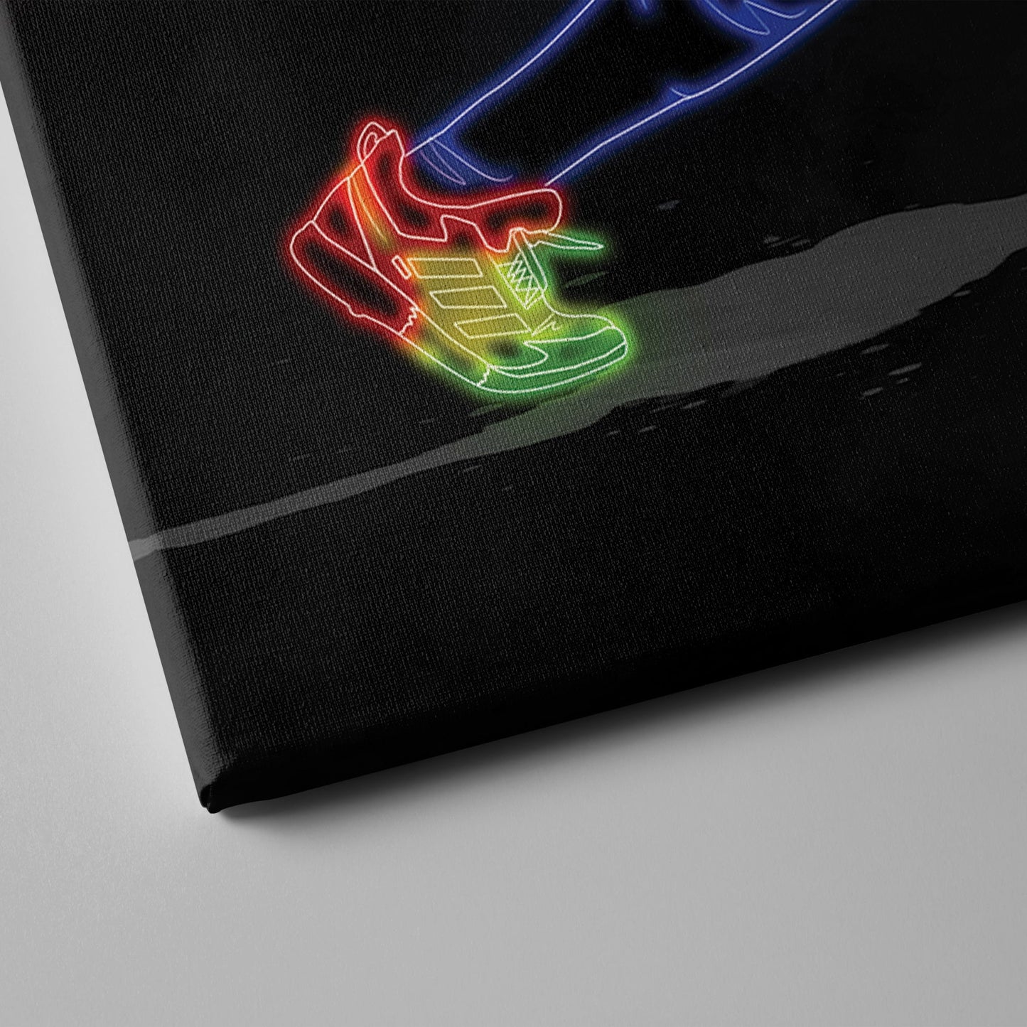 Adolis Garcia Neon Canvas Art | Rangers Wall Decor