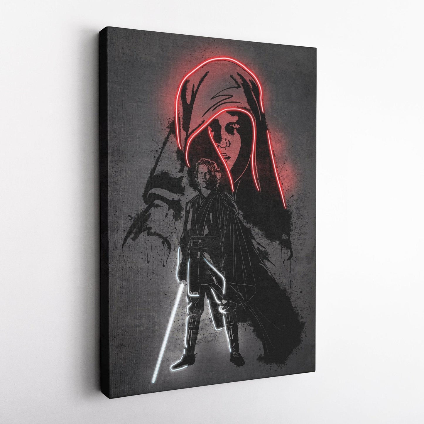 Anakin Skywalker Canvas | Star Wars Neon Wall Art