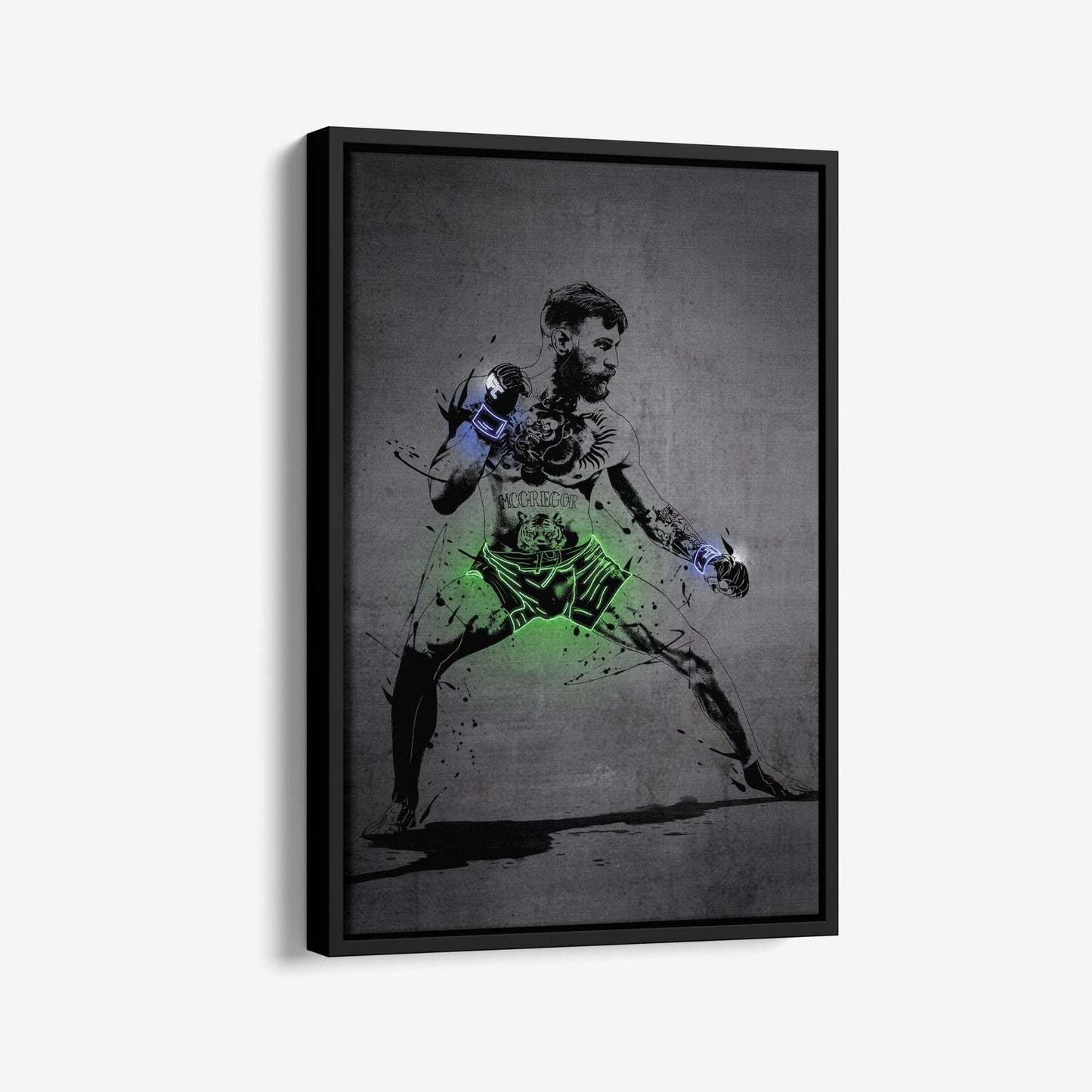 Conor McGregor Neon Canvas Art | Modern Wall Decor for UFC Fans