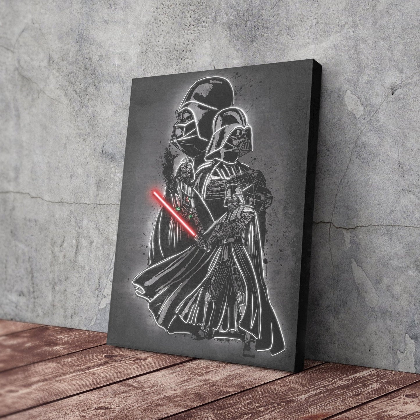 Darth Vader Canvas | Star Wars Neon Wall Art