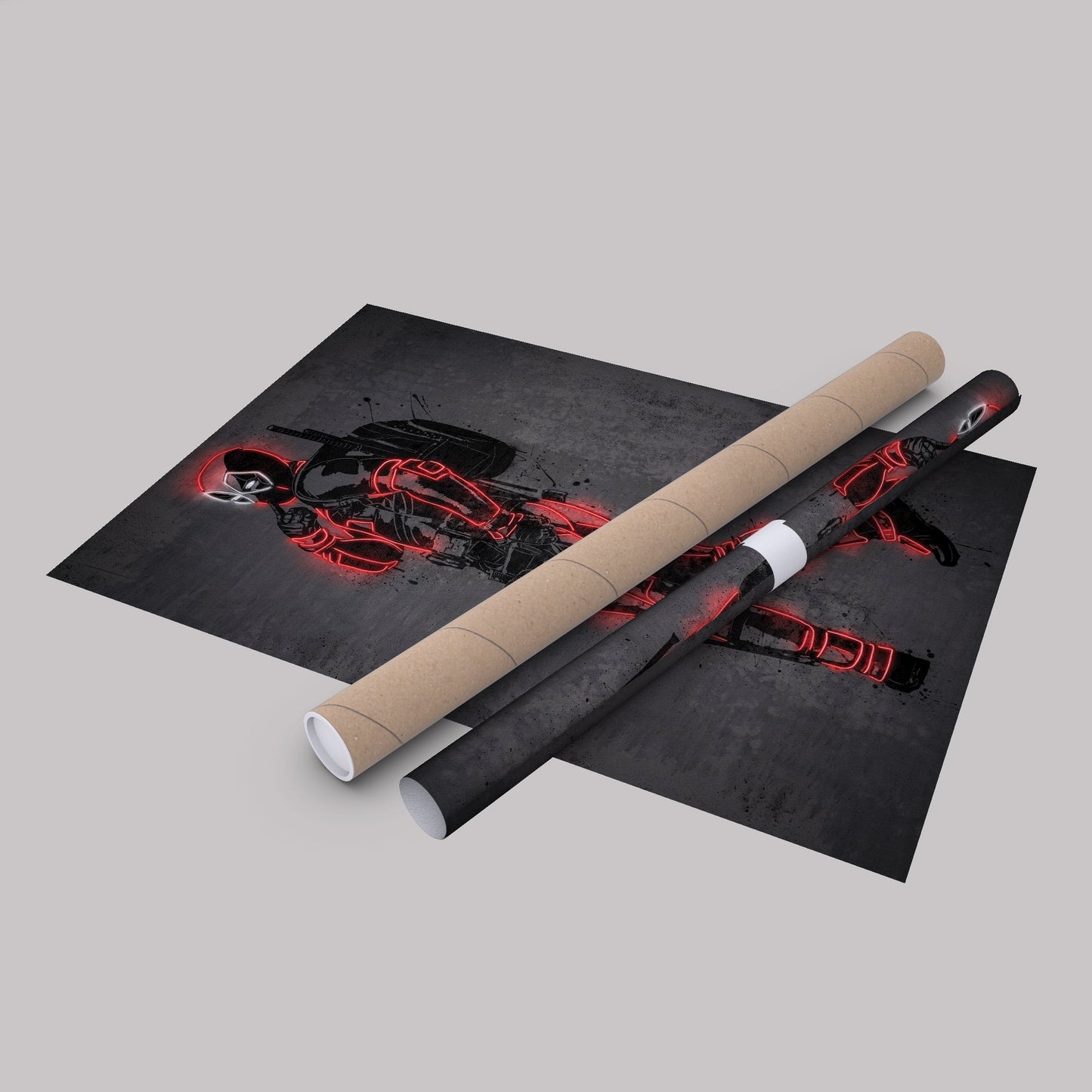 Deadpool Canvas | Marvel Neon Wall Art