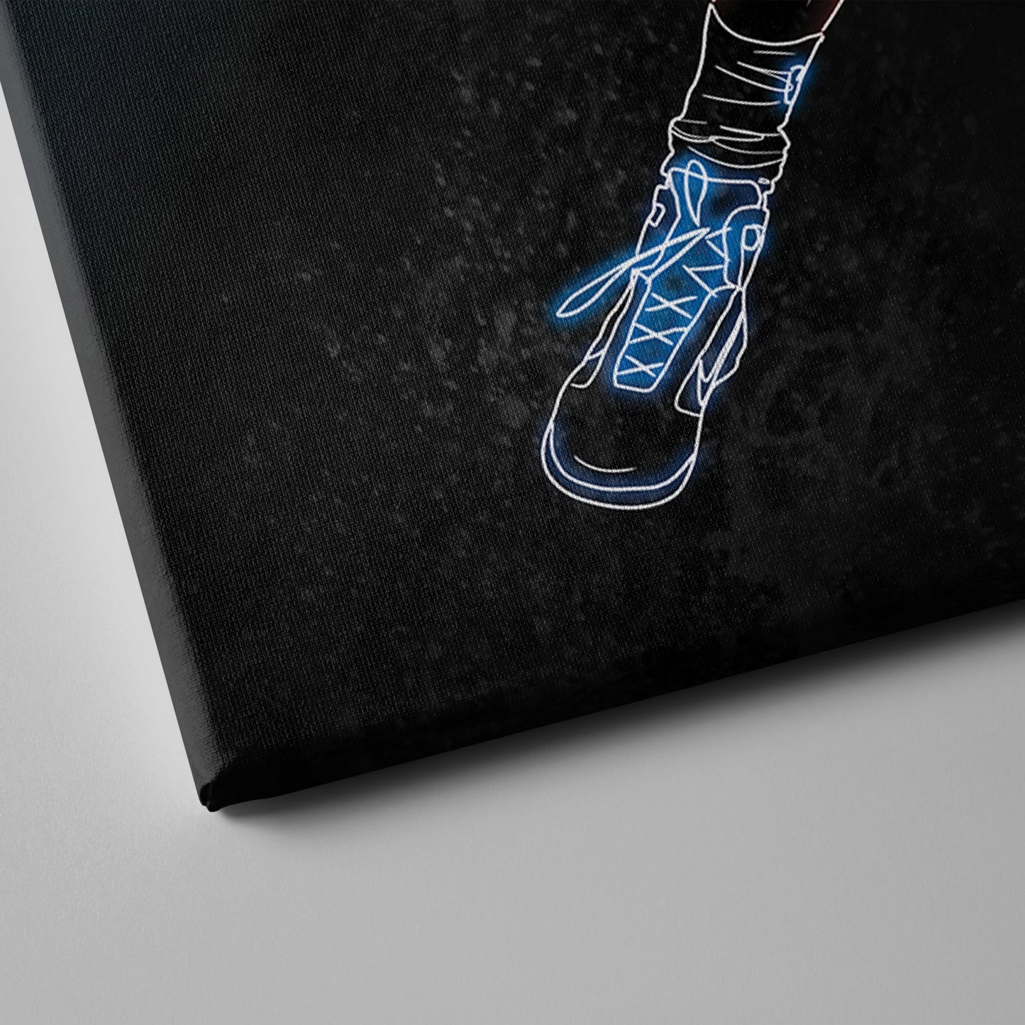 Dirk Nowitzki Neon Canvas Art | Mavericks Wall Decor