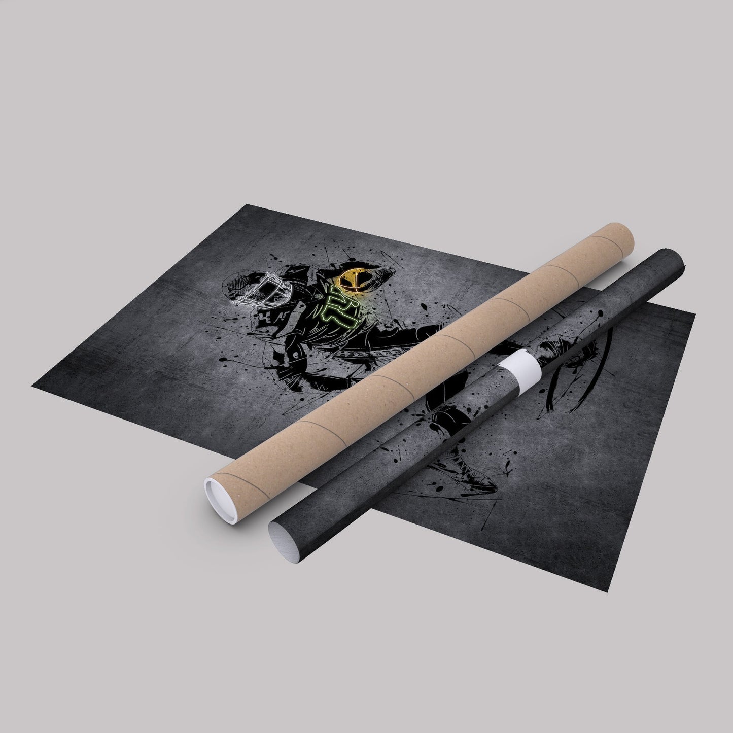DK Metcalf Neon Canvas Art | Modern Wall Decor for Seahawks Fans