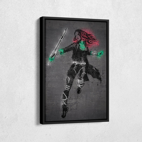 Gamora Canvas | Marvel Neon Wall Art