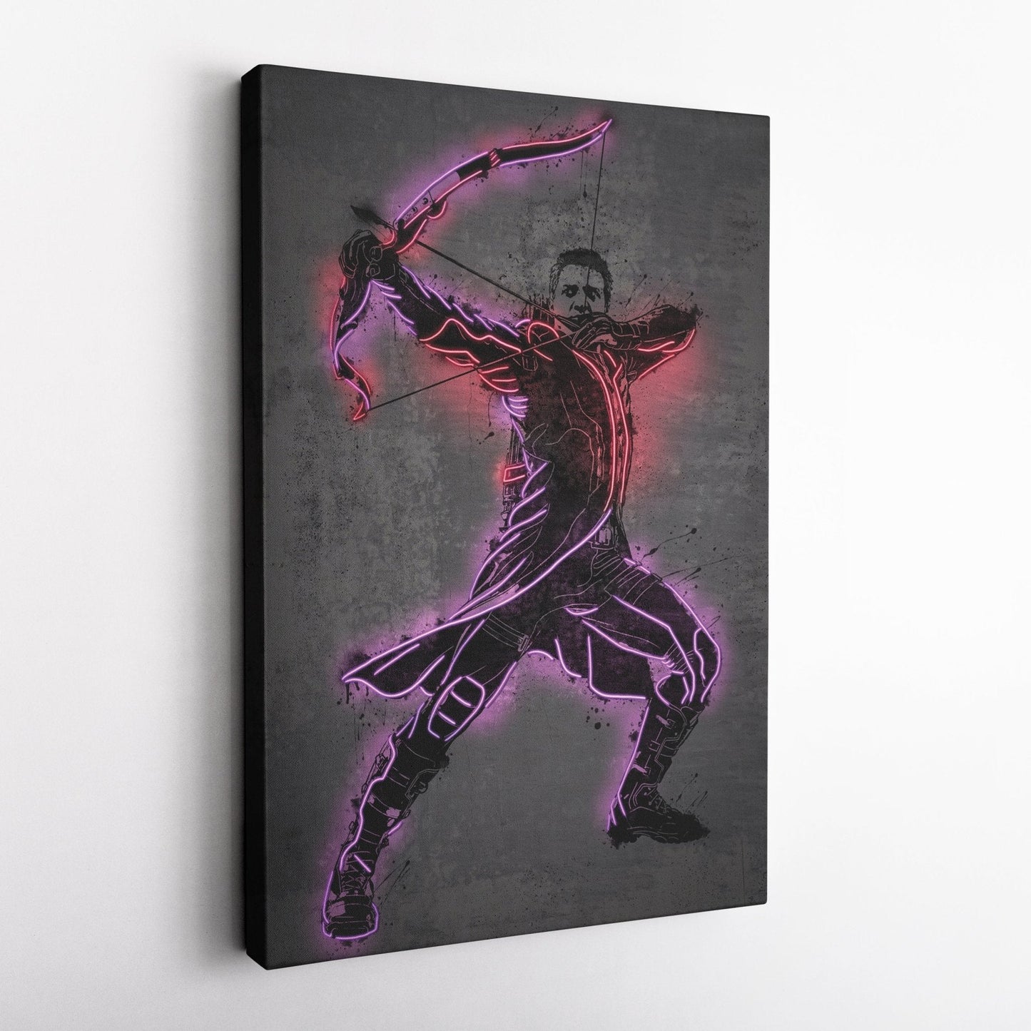 Hawkeye Canvas | Marvel Neon Wall Art