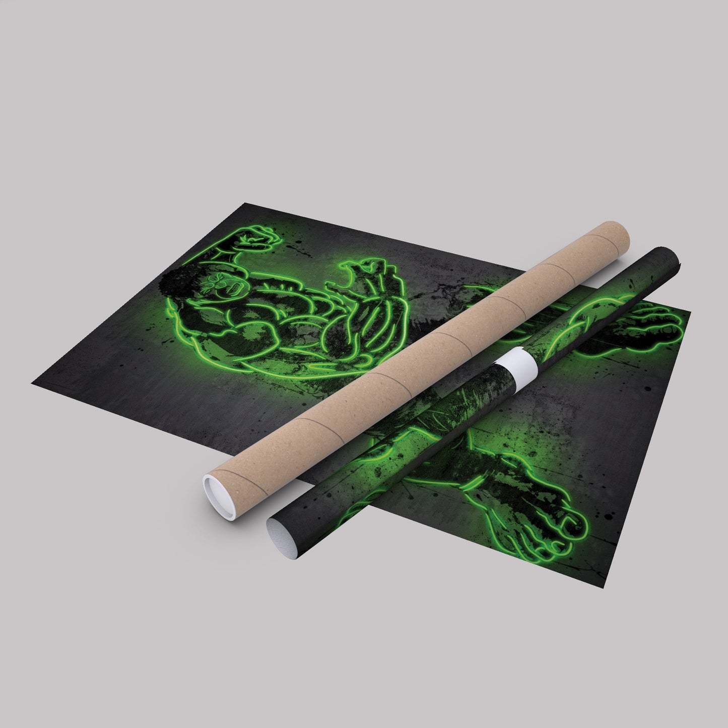Hulk Canvas | Marvel Neon Wall Art