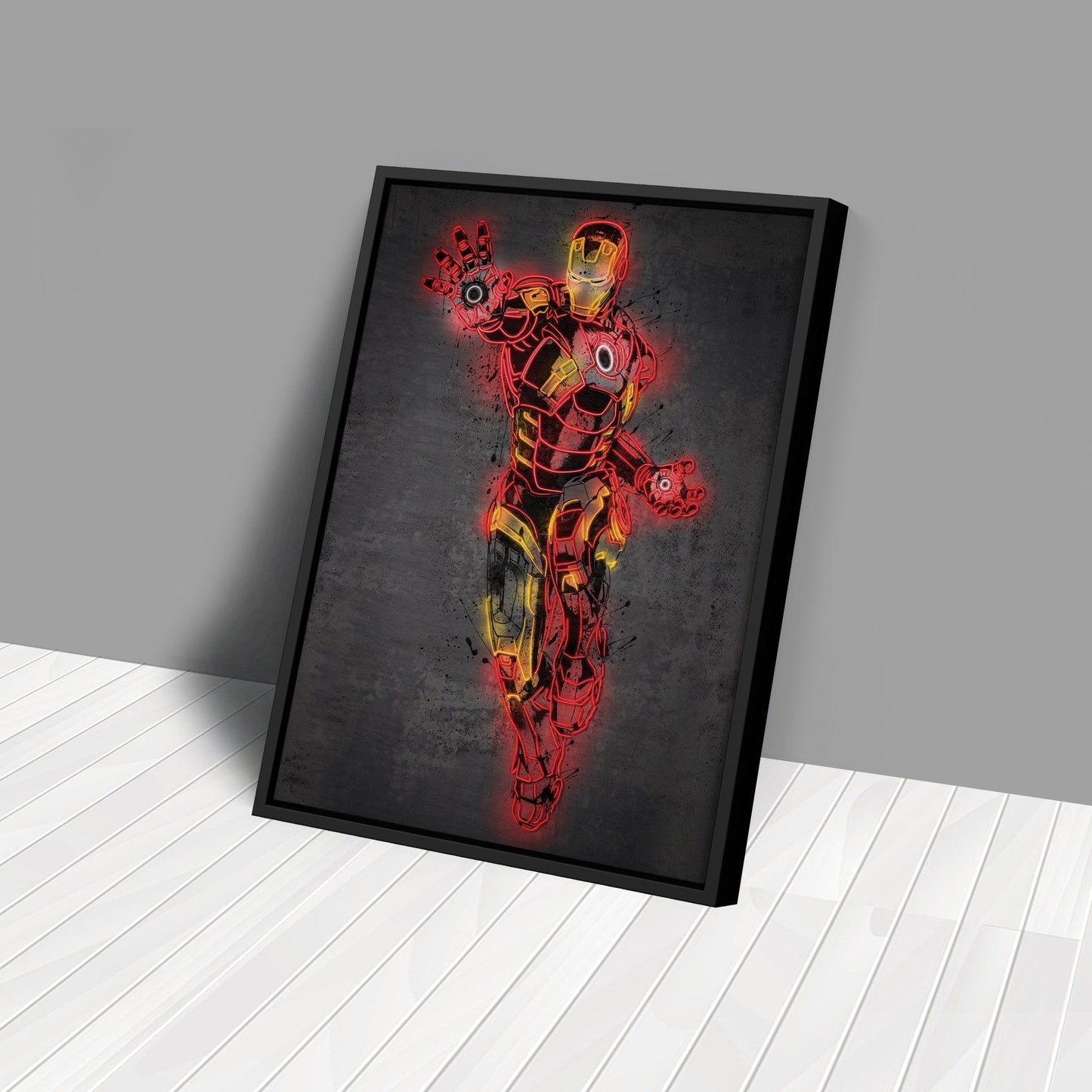 Iron Man Canvas | Marvel Neon Wall Art