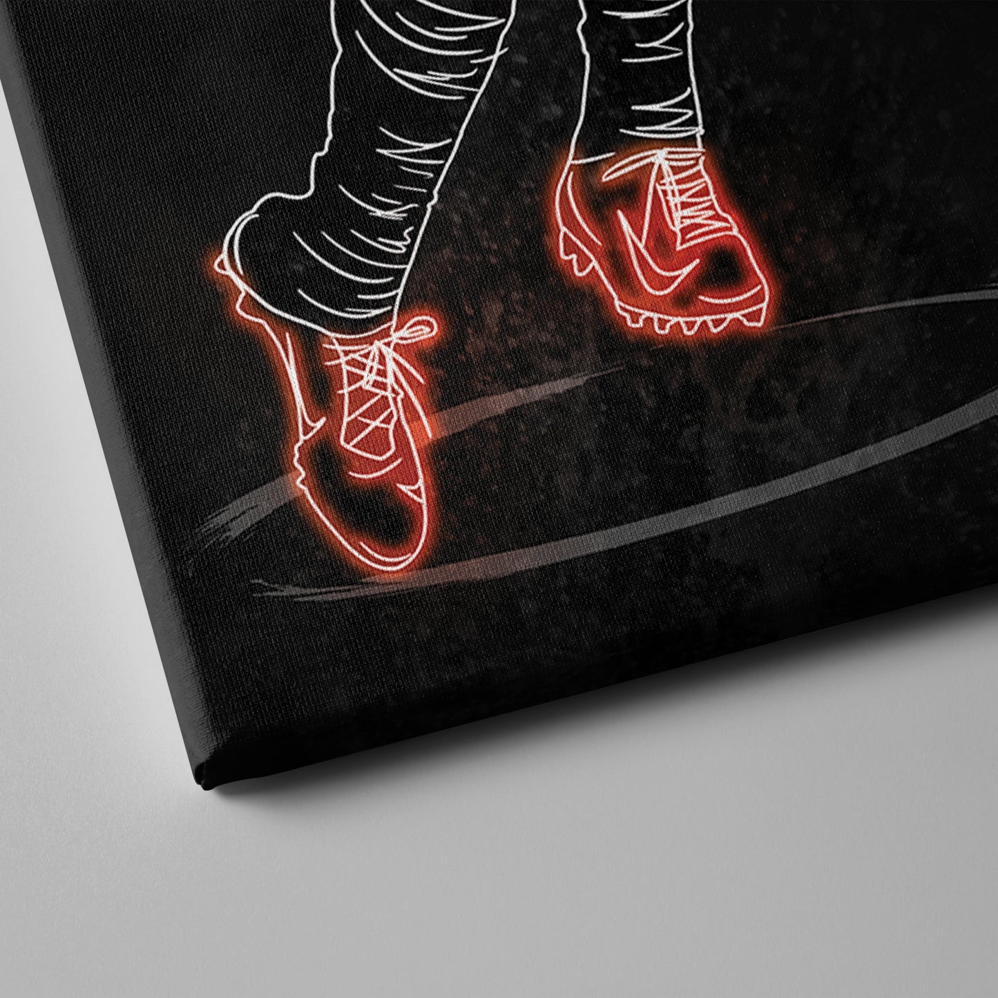 Ja'Marr Chase Neon Canvas Art | Bengals Wall Decor