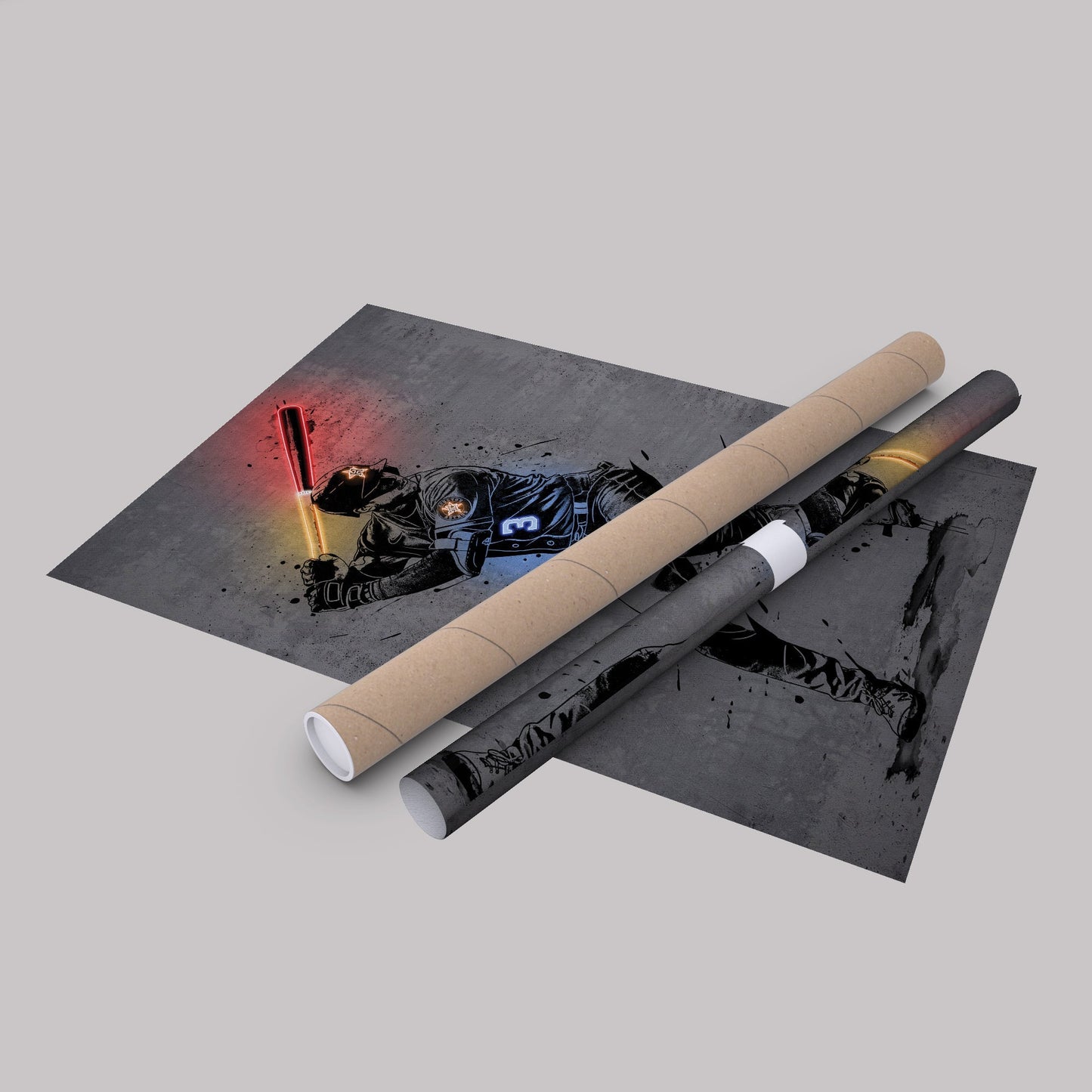 Jeremy Peña Neon Canvas Art | Modern Wall Decor for Astros Fans