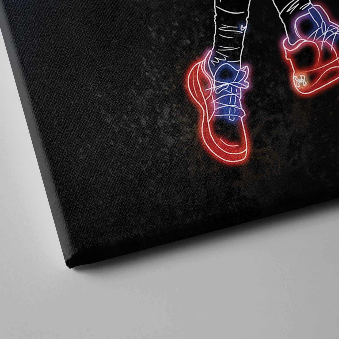 Joel Embiid Neon Canvas Art | 76ers Wall Decor