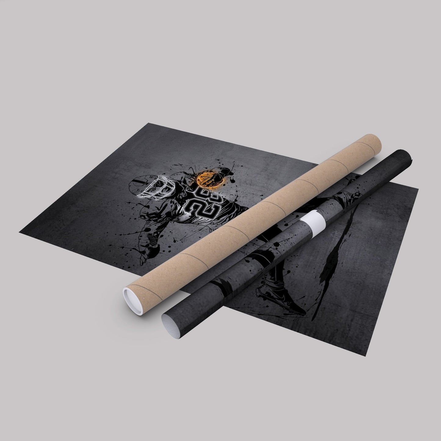 Josh Jacobs Neon Canvas Art | Modern Wall Decor for Raiders Fans