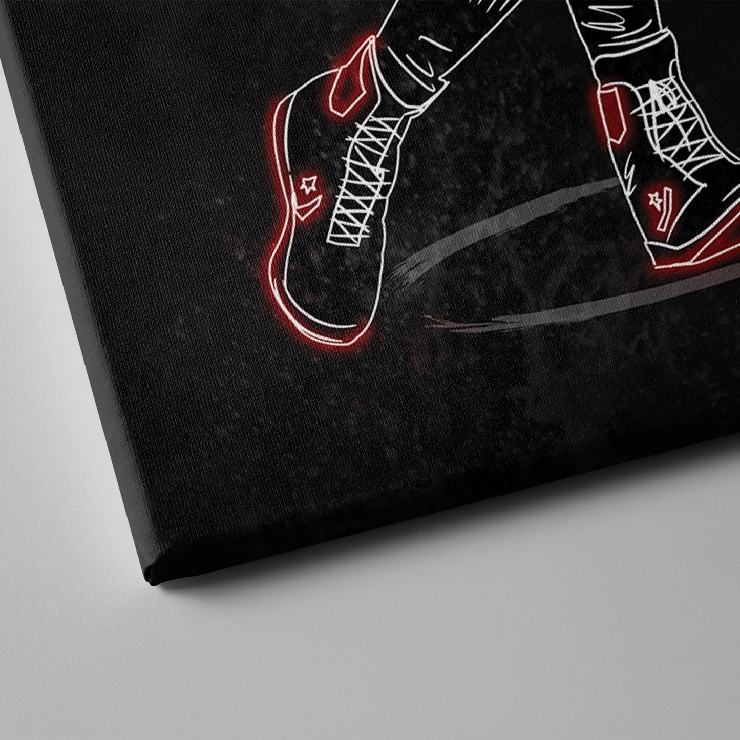 Julius Erving Neon Canvas Art | 76ers Wall Decor