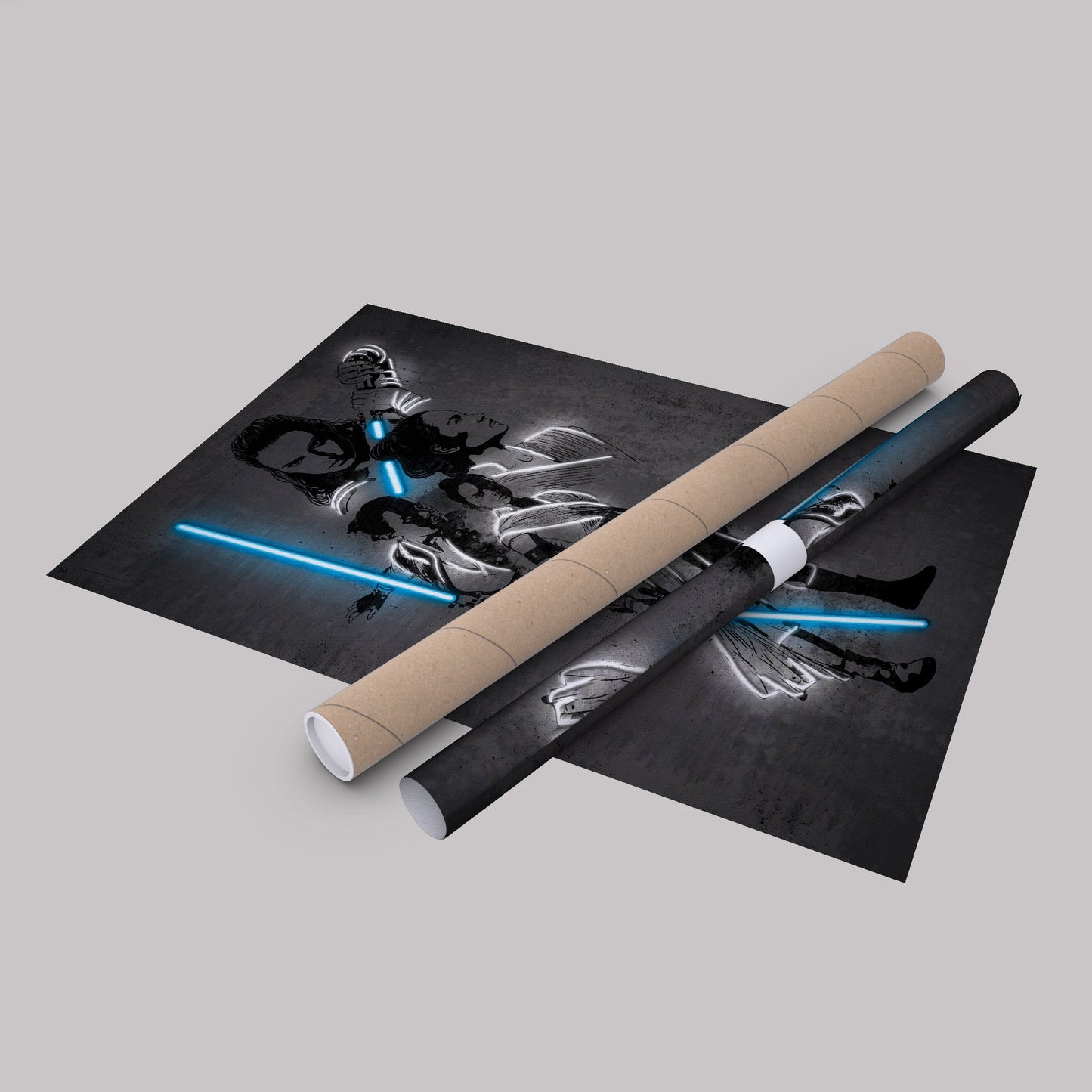 Rey Skywalker Canvas | Star Wars Neon Wall Art
