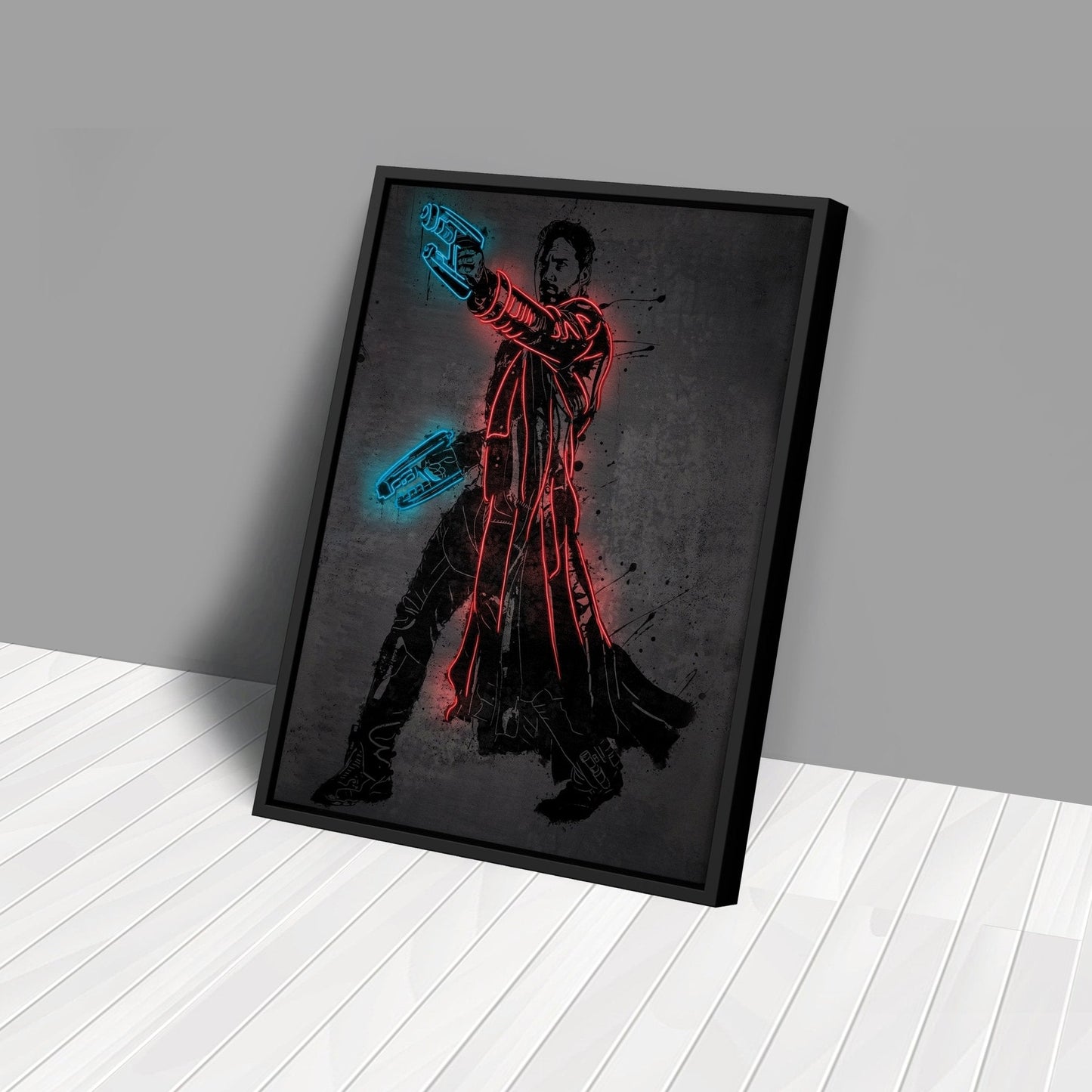 Star-Lord Canvas | Marvel Neon Wall Art