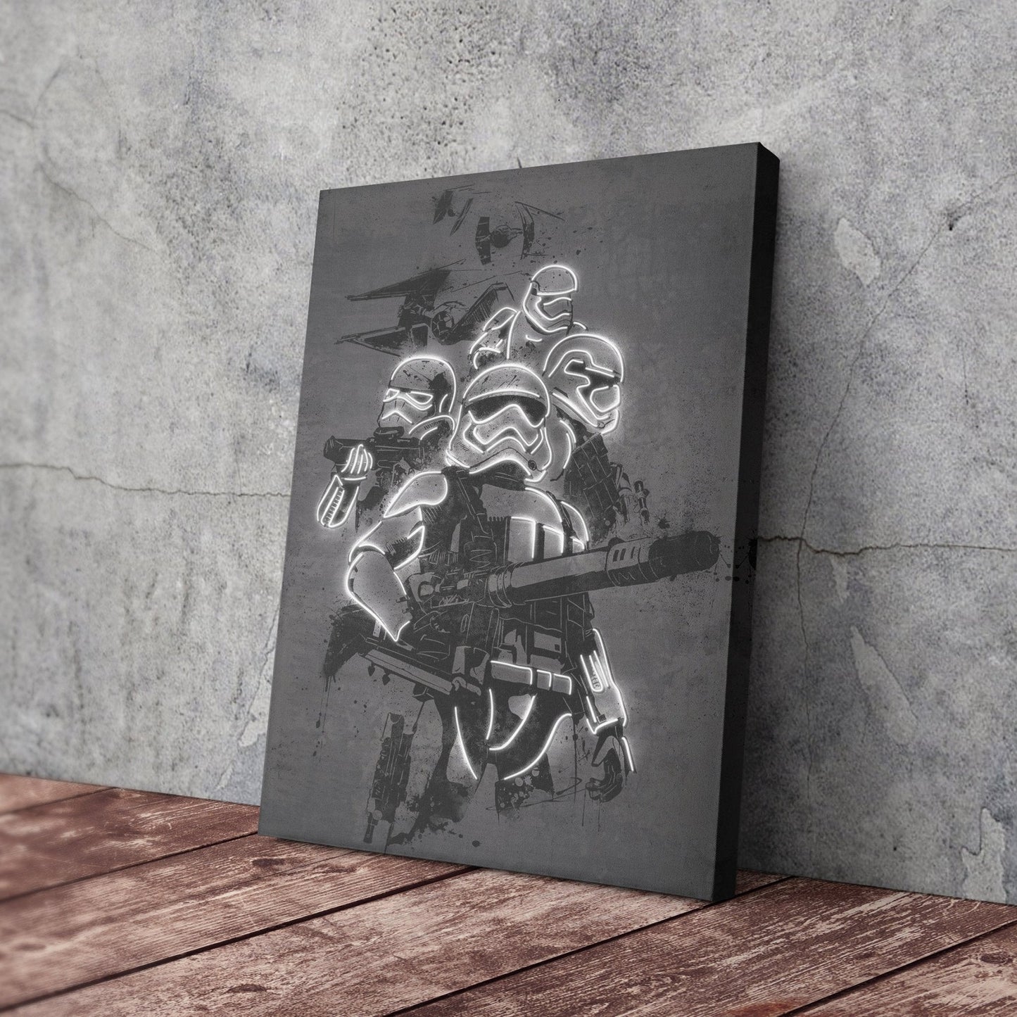 Stormtrooper Canvas | Star Wars Neon Wall Art