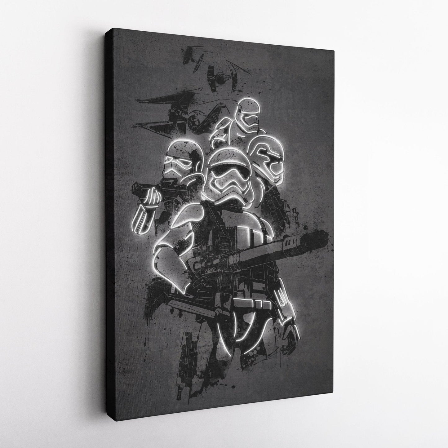 Stormtrooper Canvas | Star Wars Neon Wall Art
