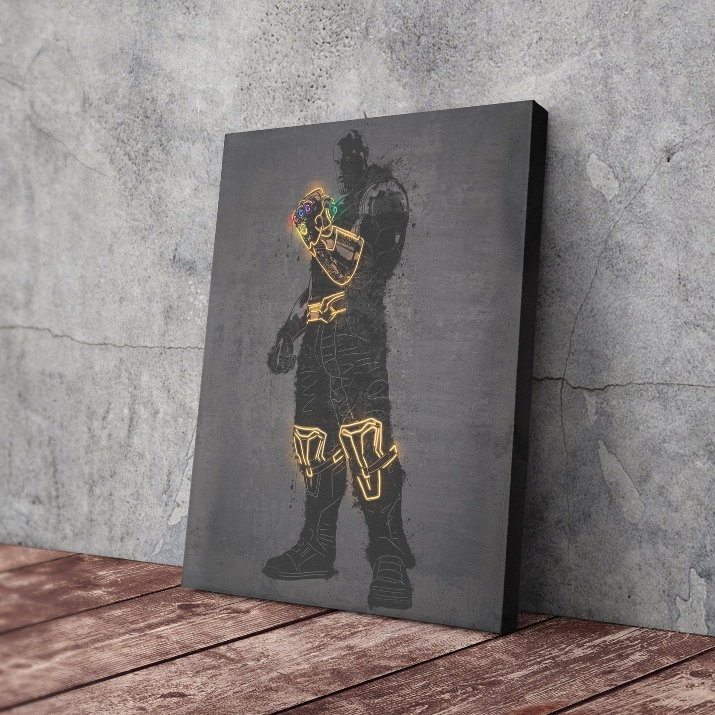 Thanos Canvas | Marvel Neon Wall Art