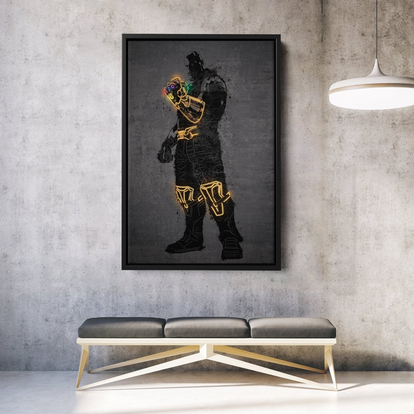 Thanos Canvas | Marvel Neon Wall Art