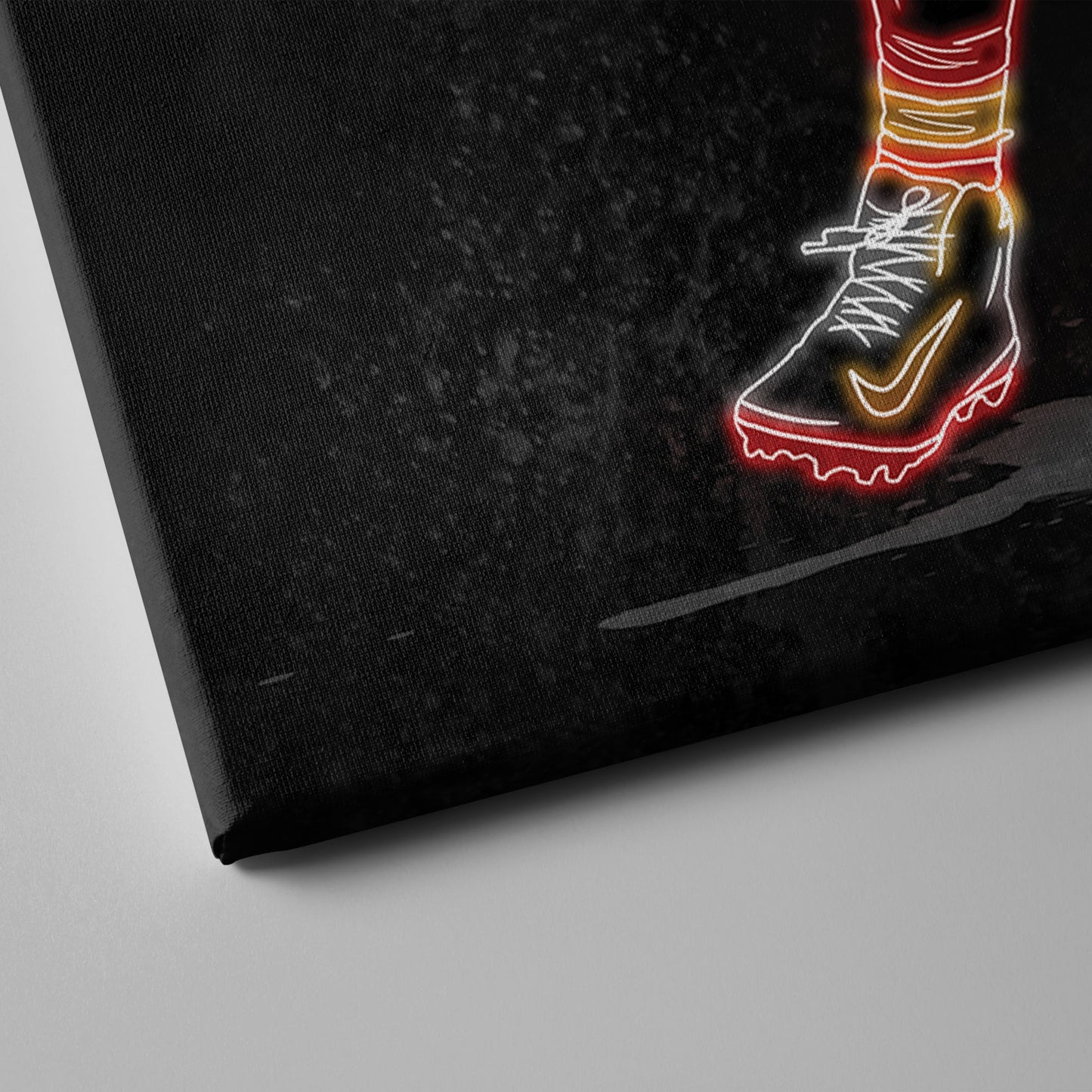 Travis Kelce Neon Canvas Art | Chiefs Wall Decor