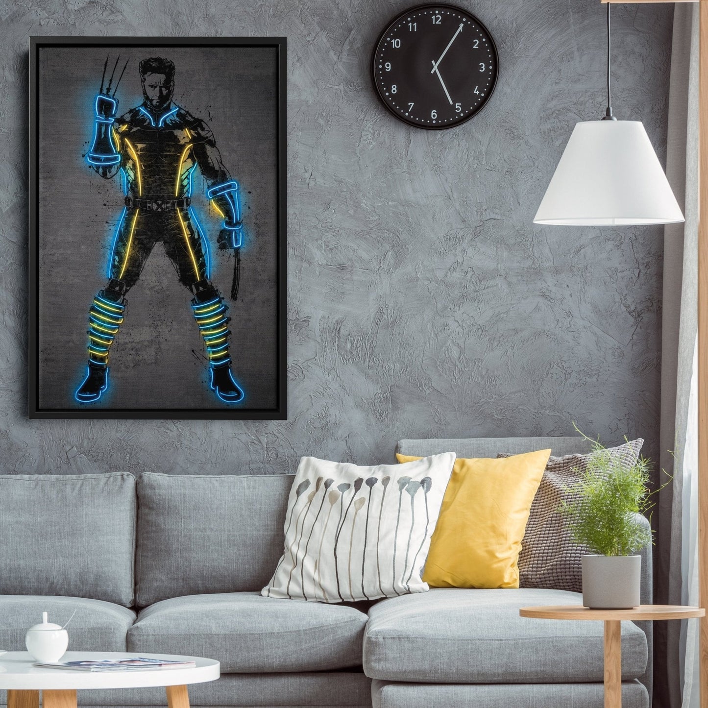 Wolverine Canvas | Marvel Neon Wall Art