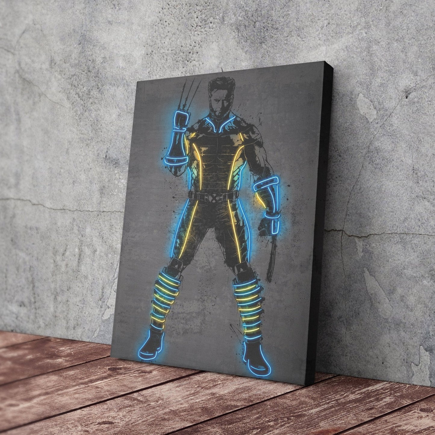 Wolverine Canvas | Marvel Neon Wall Art