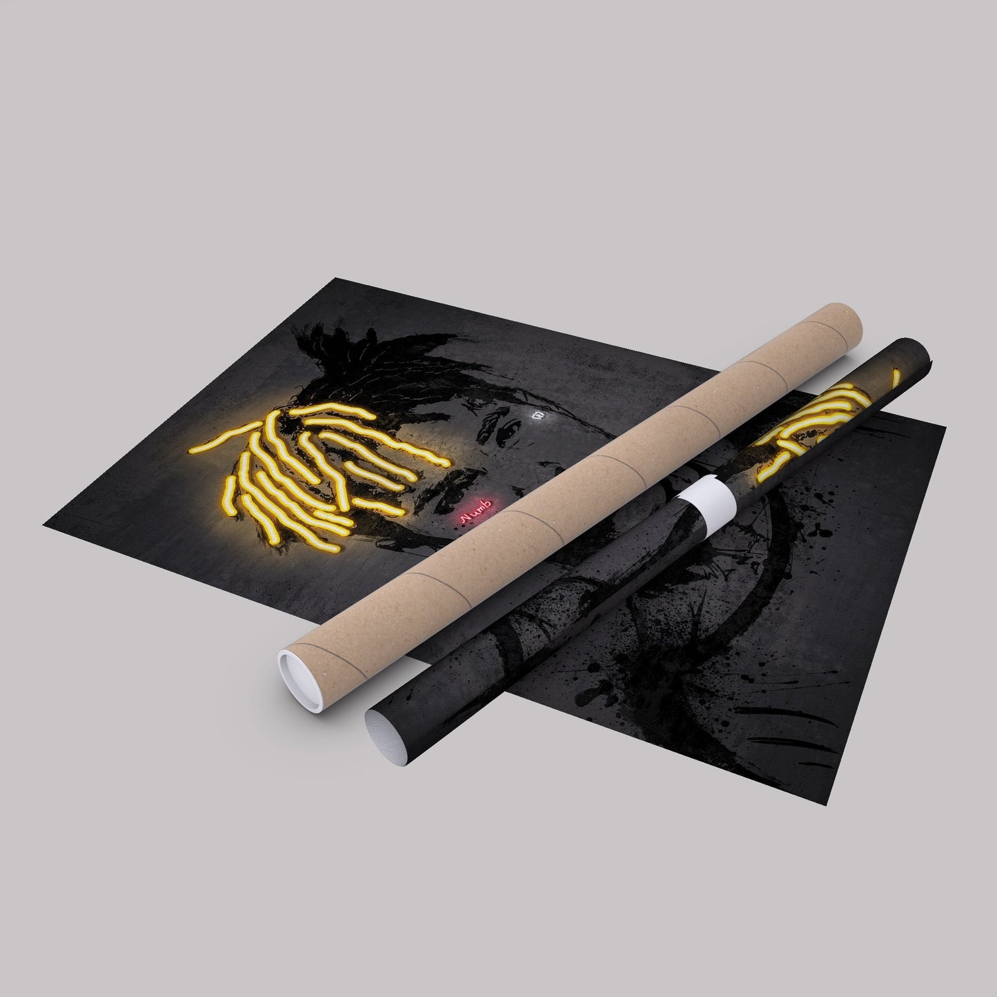 XXXTentacion Neon Canvas Art | Music Wall Decor
