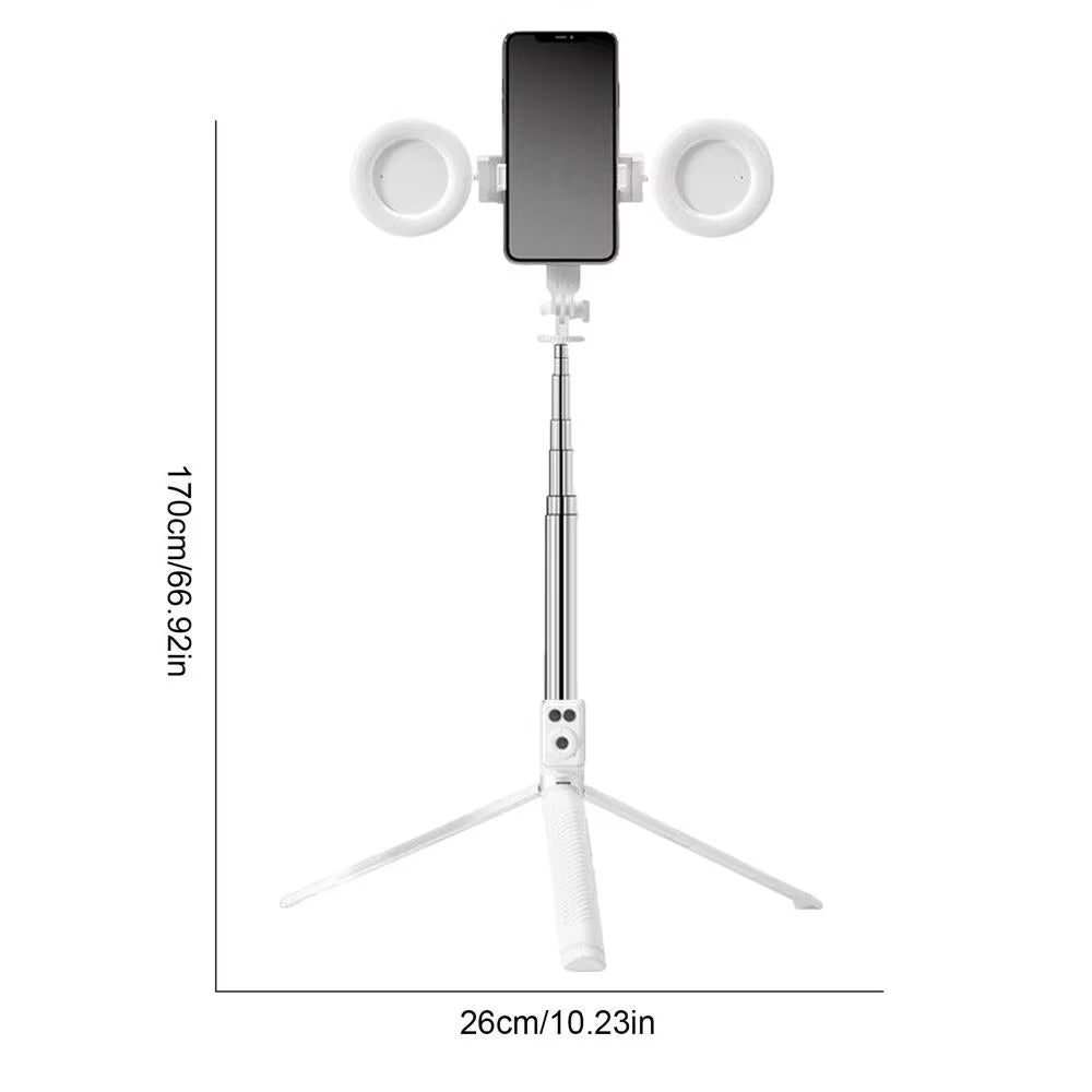 Selfie Stick Tripod With Light