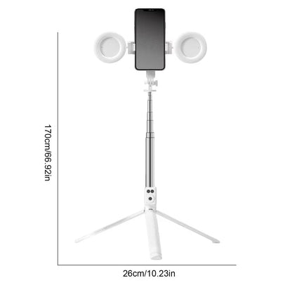 Selfie Stick Tripod With Light