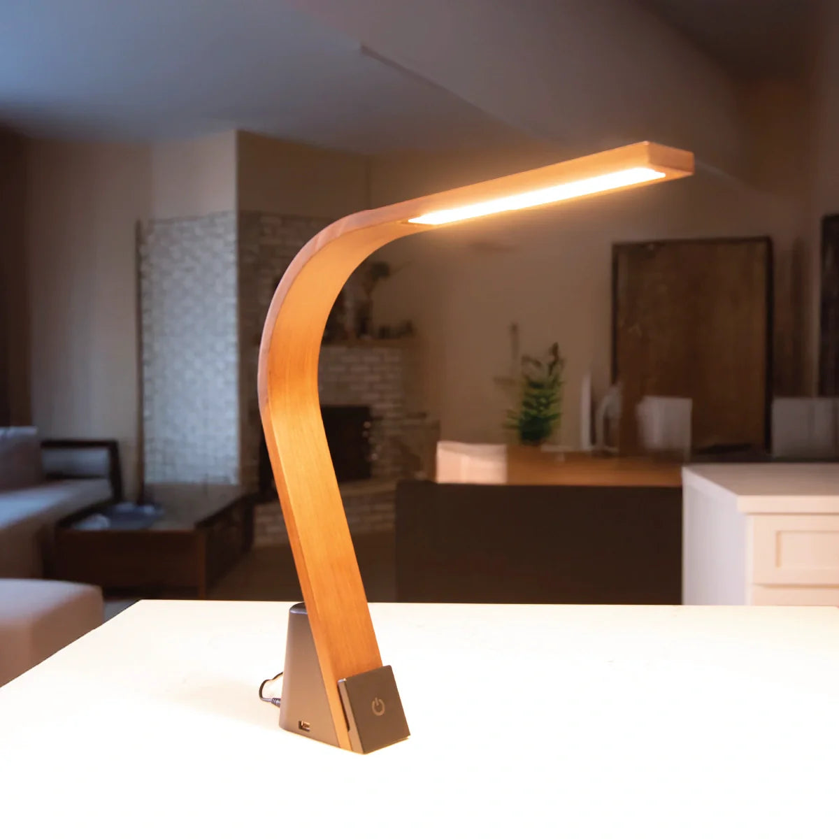 Brooklyn LED Task Light - Black Walnut Wood