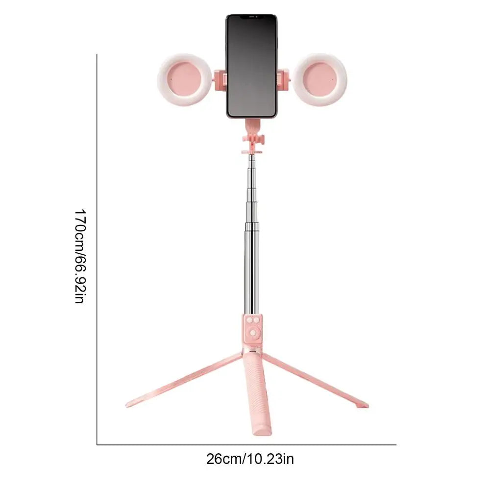 Selfie Stick Tripod With Light
