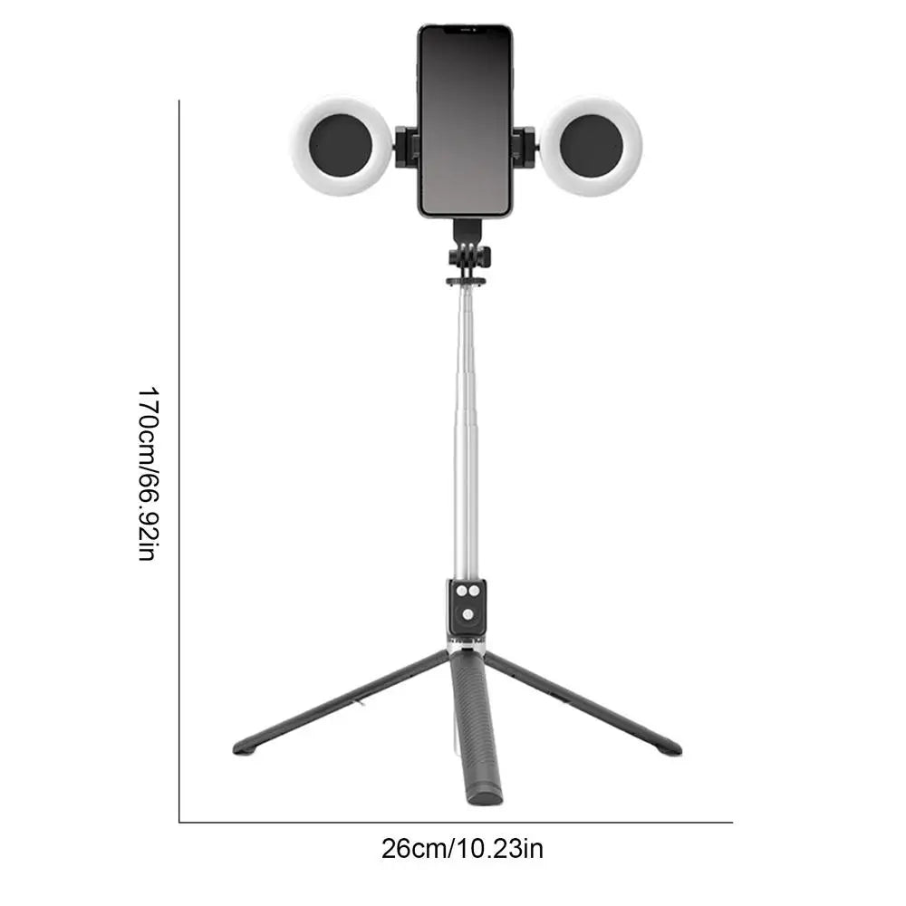 Selfie Stick Tripod With Light