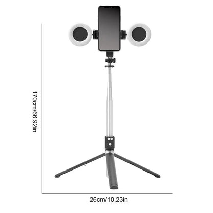 Selfie Stick Tripod With Light