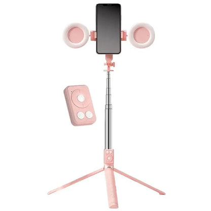Selfie Stick Tripod With Light