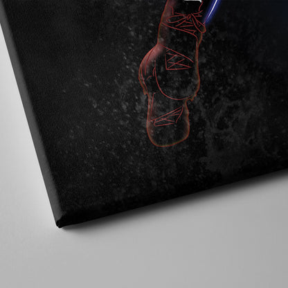 Aaron Donald Neon Canvas Art | Rams Wall Decor