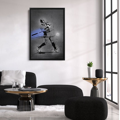 Aaron Judge Neon Canvas Art | Modern Wall Decor for Yankees Fans
