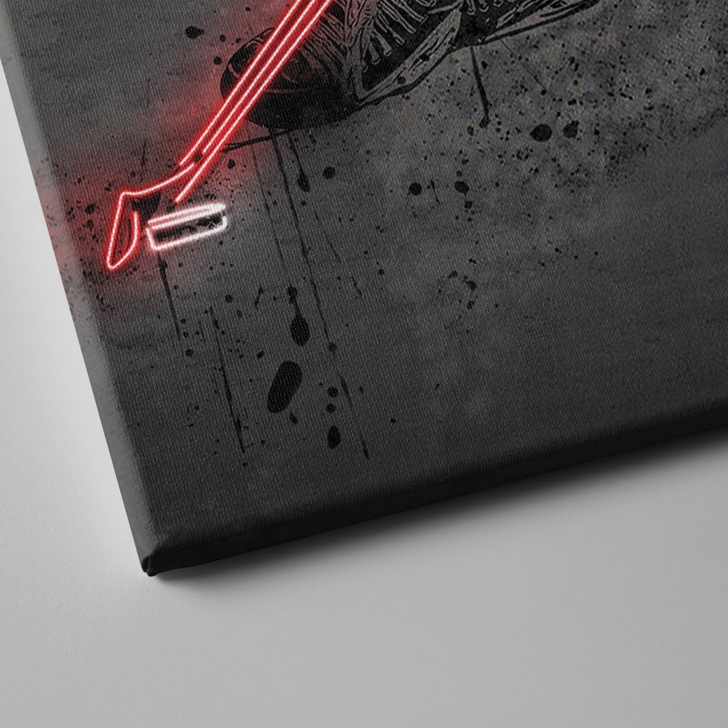 Alexander Ovechkin Neon Canvas Art | Modern Wall Decor for Capitals Fans