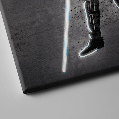 Anakin Skywalker Canvas | Star Wars Neon Wall Art