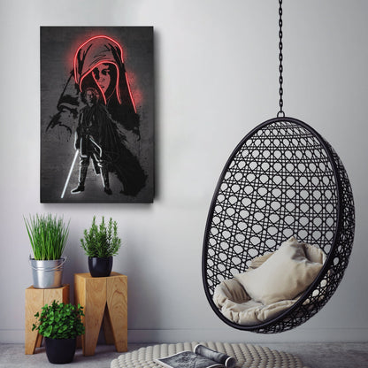 Anakin Skywalker Canvas | Star Wars Neon Wall Art