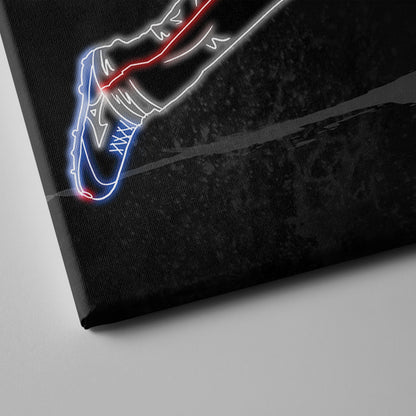 Austin Riley Neon Canvas Art | Braves Wall Decor