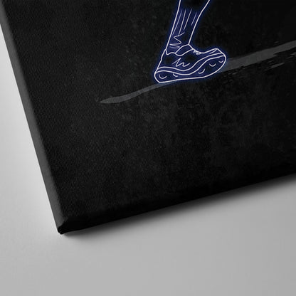 Babe Ruth Neon Canvas Art | Yankees Wall Decor