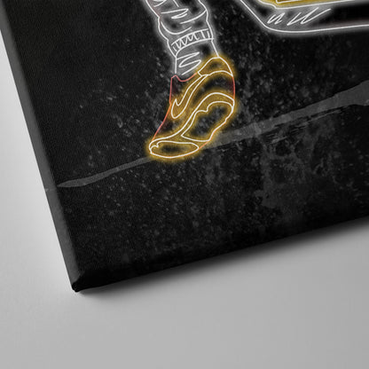 Barry Bonds Neon Canvas Art | Pirates Wall Decor