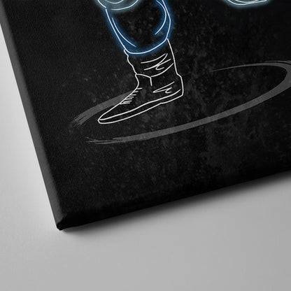 Barry Sanders Neon Canvas Art | Lions Wall Decor