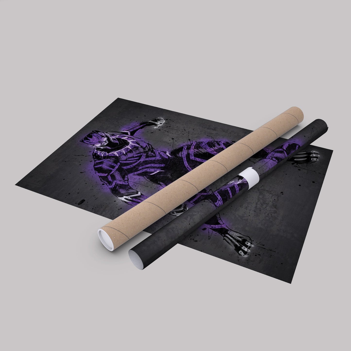 Black Panther Canvas | Marvel Neon Wall Art