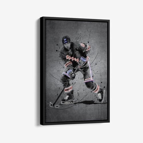 Blake Wheeler Neon Canvas Art | Modern Wall Decor for Rangers Fans