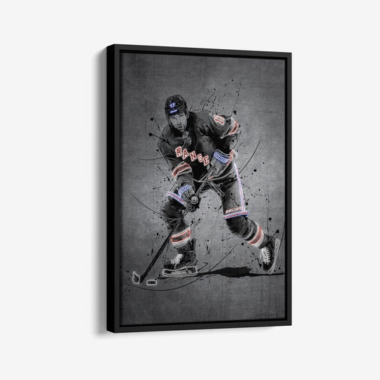 Blake Wheeler Neon Canvas Art | Modern Wall Decor for Rangers Fans