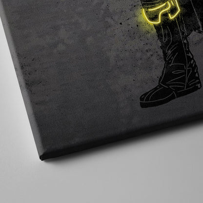 Boba Fett Canvas | Star Wars Neon Wall Art