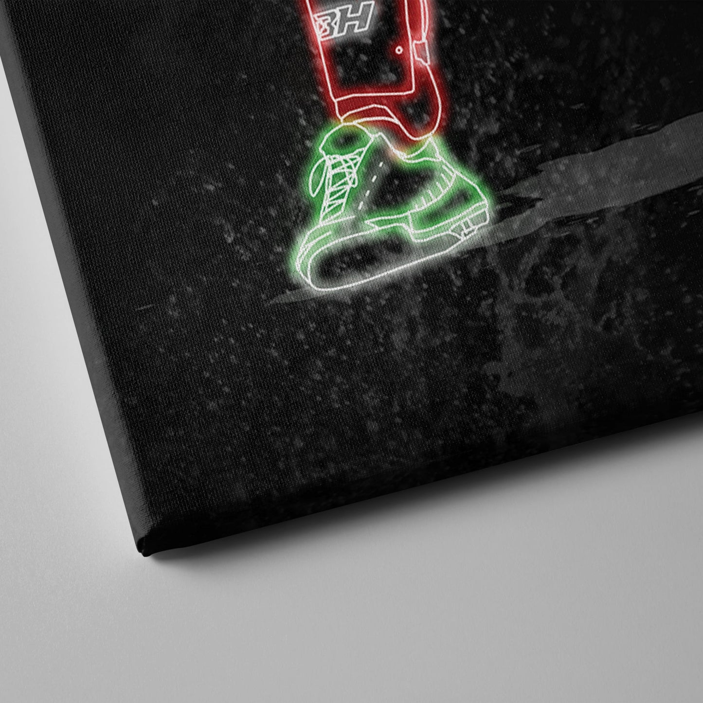 Bryce Harper Neon Canvas Art | Phillies Wall Decor