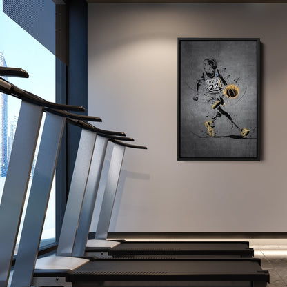 Caitlin Clark Neon Canvas Art | Modern Wall Decor for Hawkeyes Fans