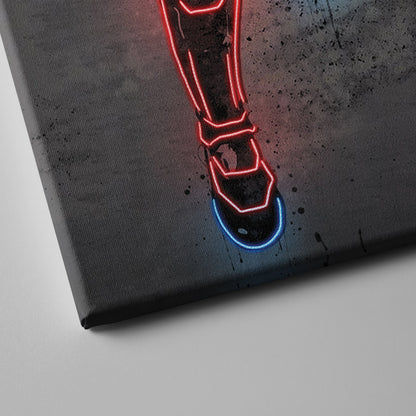 Captain Marvel Canvas | Marvel Neon Wall Art